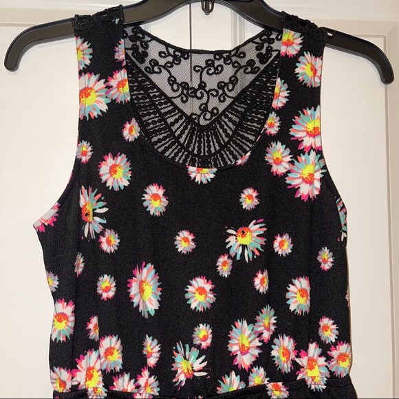 No Boundaries Floral Neon Dress - Picture 3 of 8